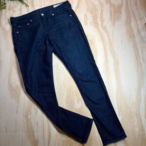 rag & bone Dre Slim Boyfriend Jeans 28 Dark Indigo Low Rise Tapered Denim